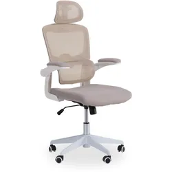 Drehstuhl CORNELIUS (BHT 69x121x66 cm) - beige - BHT 69x121x66 cm