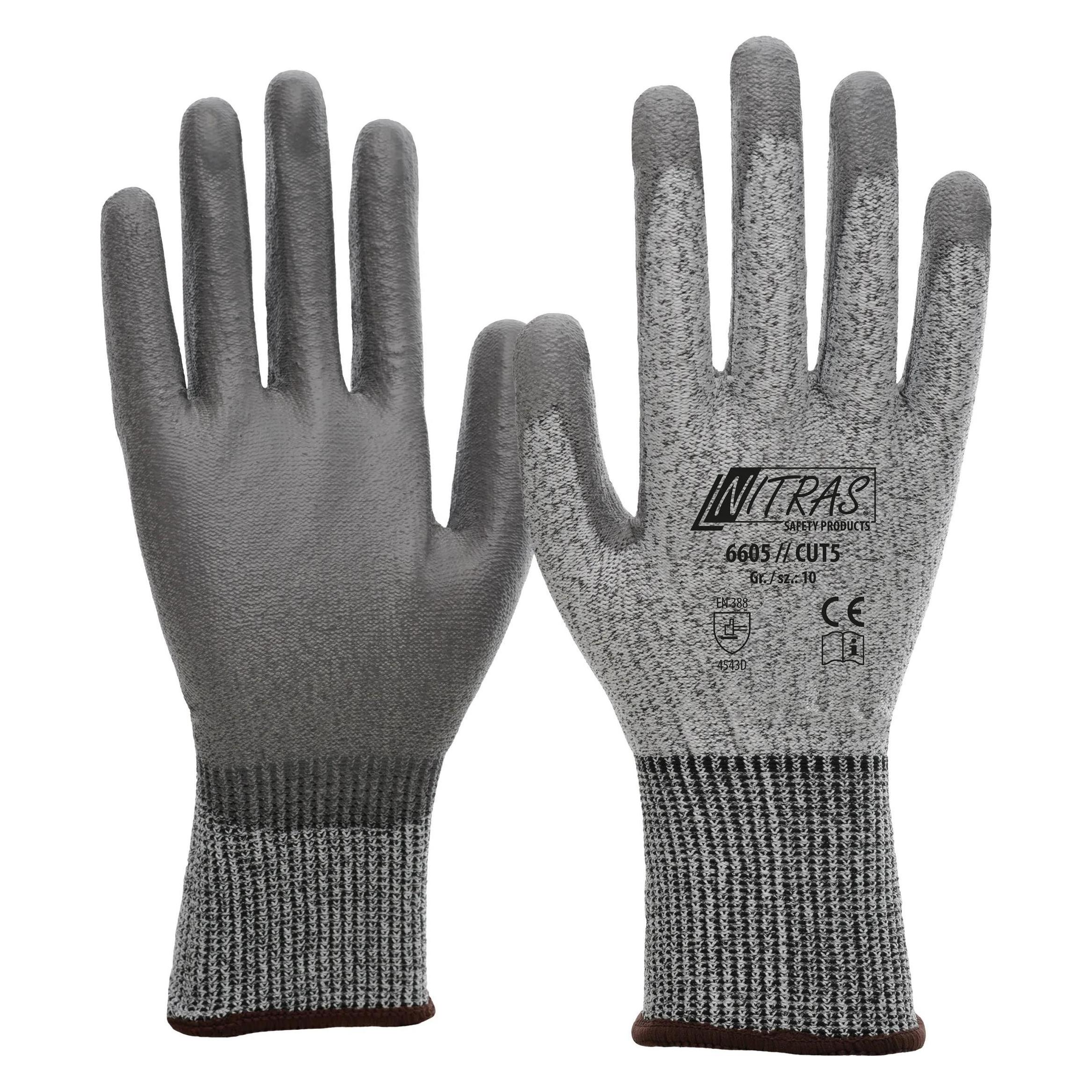 Nitras Schnittschutzhandschuh Cut5 Gr. 8 (8) (6605-8)