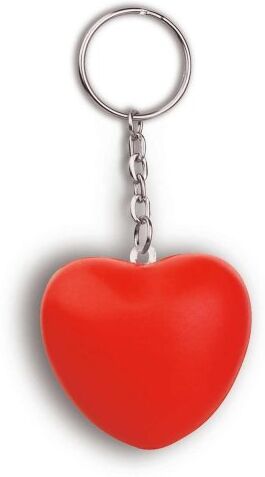 Portachiavi antistress cuore rosso Personalizzate o neutre