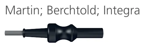 Reger Medizintechnik GmbH HF-Bipolar-Pinzetten Anschlußkabel für Martin, Berchthold, Integra Geräte, Kabellänge 5 mtr mit Flachstecker 92018