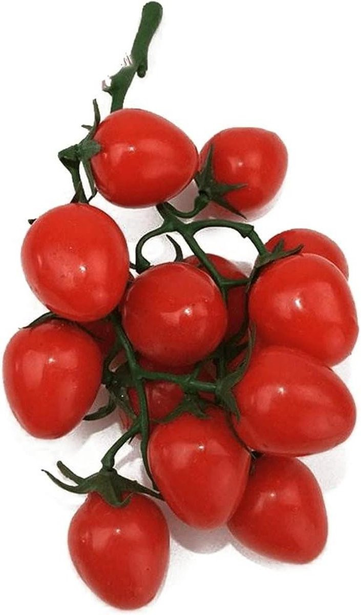 Kunstmatige Cherry Tomaten Rood - Levensecht Nep Fruit voor Keuken Decoratie - 21 x 11 cm