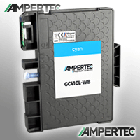 Ampertec Kompatible Gel Cartridge ersetzt Ricoh 405766 GC-41CL cyan