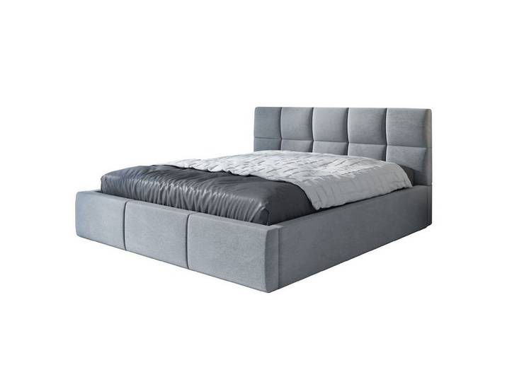 A&J MöbelLand GmbH Polsterbett CARLOS-OM mit Bettkasten und Lattenrost (Bett mit Kopfteil. Lattenrost und Bettkasten, Viele Varianten zur Auswahl – wählen Sie Größe und Farbe!, Inclusive Lieferung! TOP ANGEBOT), Länge: 210 cm Höhe Kopfteil: 95 cm