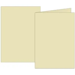 5x Brunnen, Kopierpapier, Doppelkarten A6 160g chamois VE=10 Karten (A6, 160 g/m2)