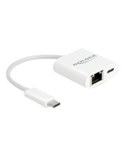 Delock USB Type-C Adapter zu Gigabit LAN 10/100/1000 Mbps Digital/Daten Netzwerk (65402)