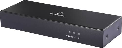 Renkforce RF-DVIS-200 DVI-Splitter zur internen Verwendung, Ultra HD-fähig 3480 x 2160 Pixel Schwarz