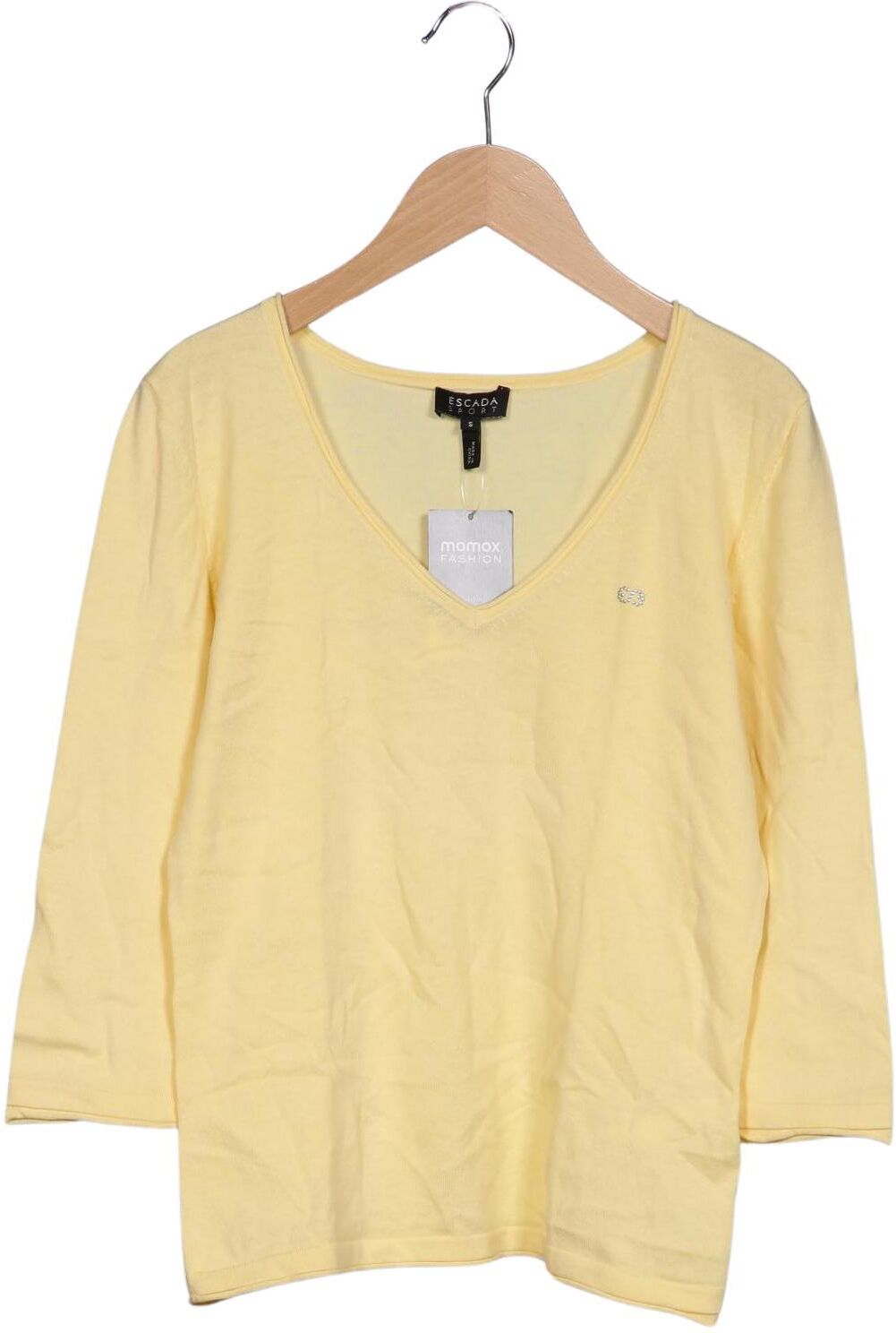 Escada Sport Damen Pullover, Gelb, Gr. S, Baumwolle - Second Hand