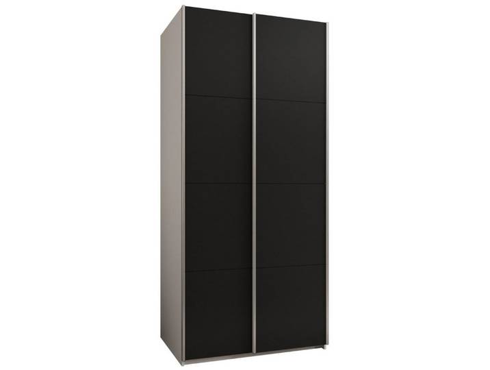 ABIKS MÖBEL Schwebetürenschrank LUX 1 hoher Schlafzimmerschrank - mit Kleiderstange, Regalen