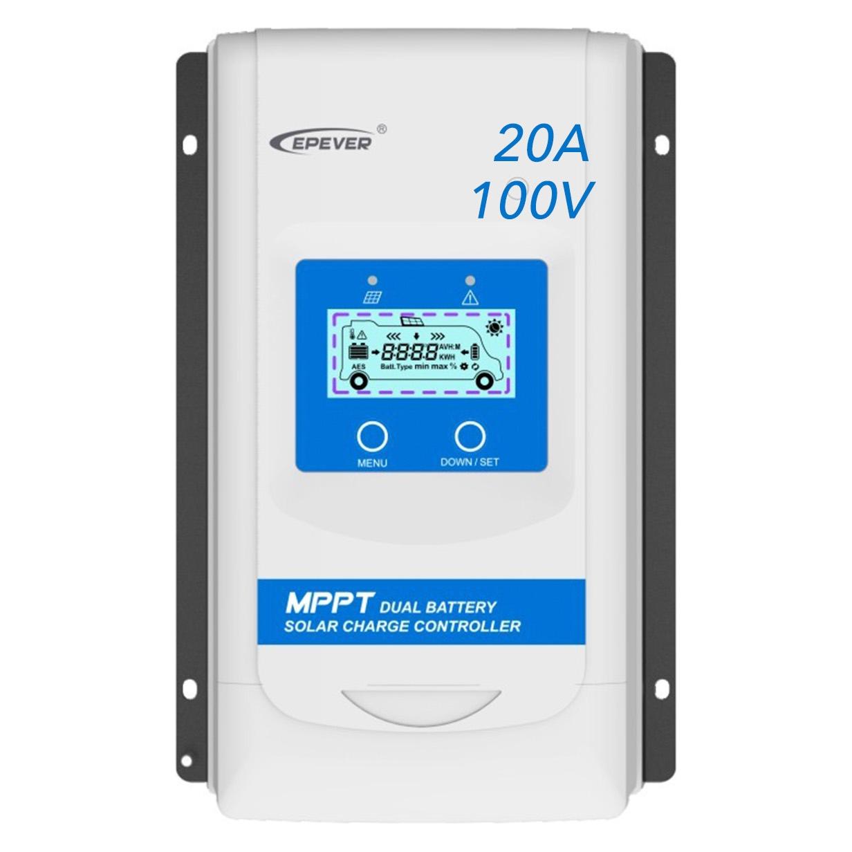 Epever DR2210N DuoRacer MPPT Laderegler für zwei Batterien + WIFI-Adapter Set (73084885)
