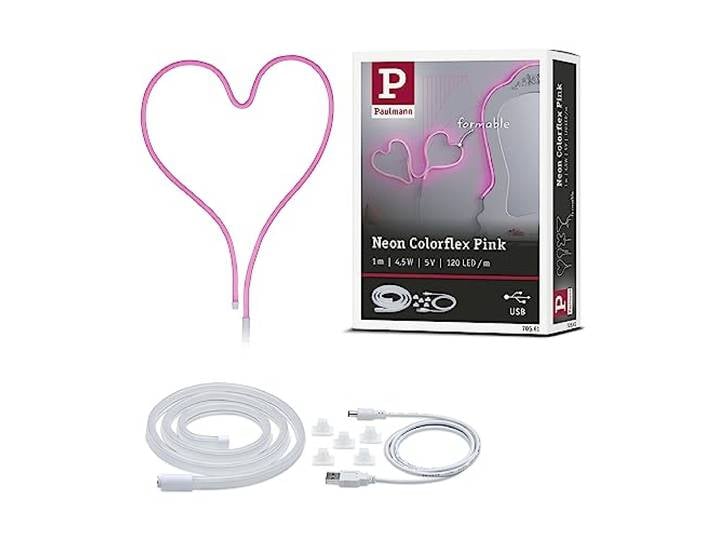 Paulmann 70561 Strips LED Neon Colorflex incl. 1x4\,5 watts Bande lumineuse Rose Lumière à cintrer plastique Bandes LED
