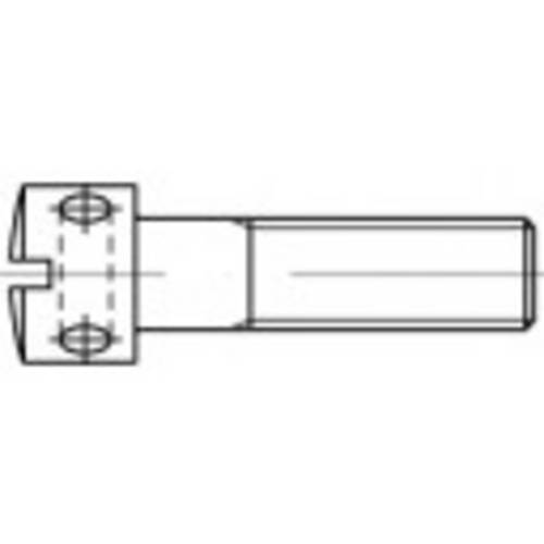TOOLCRAFT 106408 Kreuzlochschrauben M3 6mm Schlitz DIN 404 Stahl galvanisch verzinkt 100St.