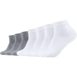 CAMANO Herren Socken Online ca-soft Quarter 7p, Größe 43-46 in Weiß Weiß