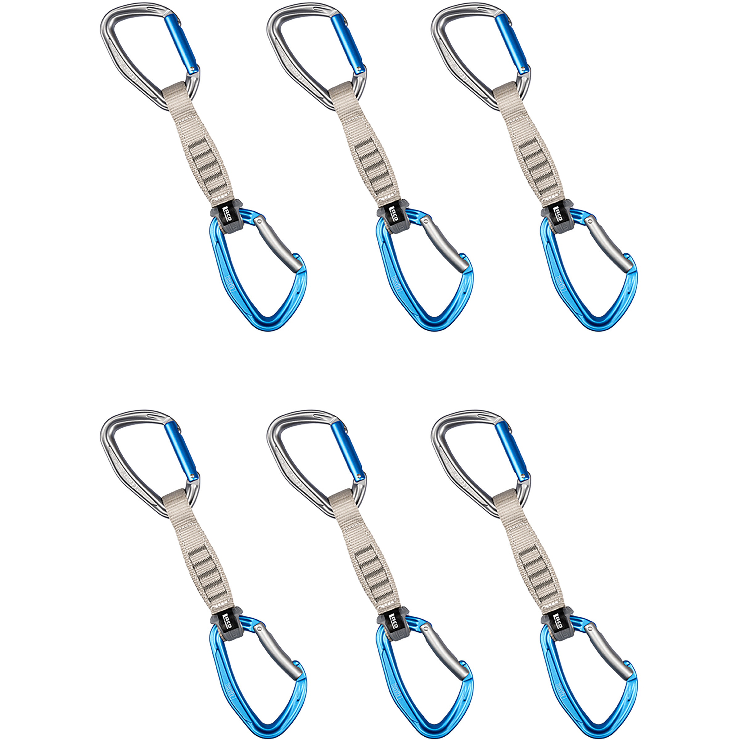 LACD Quickdraw AS 6-er Pack Express-Sets blau Sportklettern