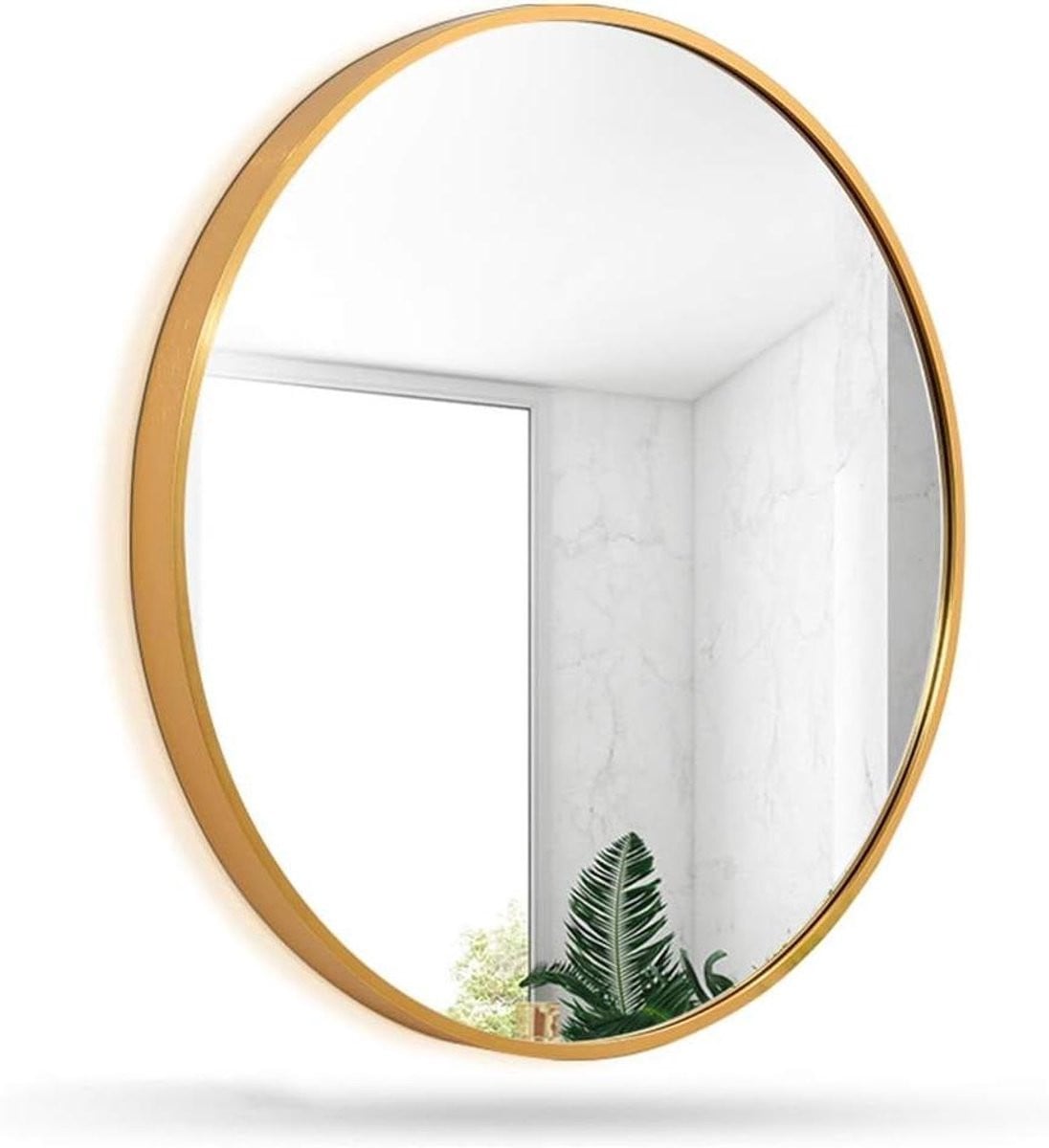 Zilveren Wandspiegel voor de Badkamer met Metalen Frame