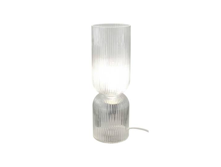 Lampe à poser en verre strié