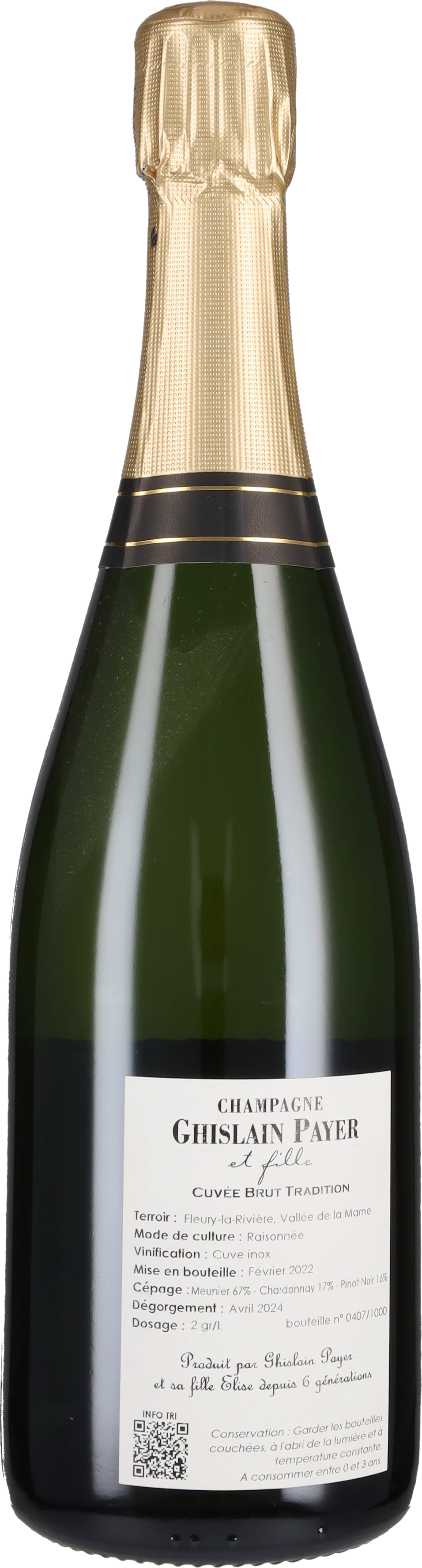 Champagne Brut Tradition Ghislain Payer et Fille