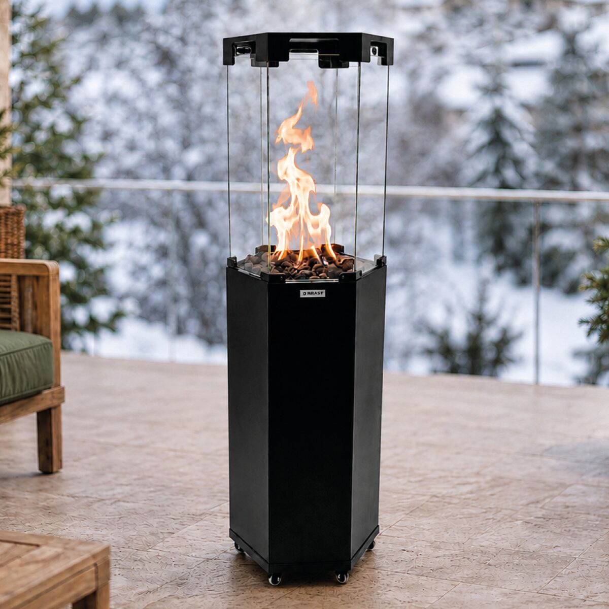 BRAST Gasheizstrahler FLAME schwarz