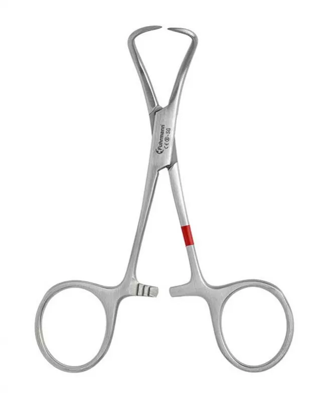 Fuhrmann GmbH Einmal Tuchklemme n. Backhaus, 11,0 cm Metall, einzeln steril verpackt (25 Stück) 360012-3