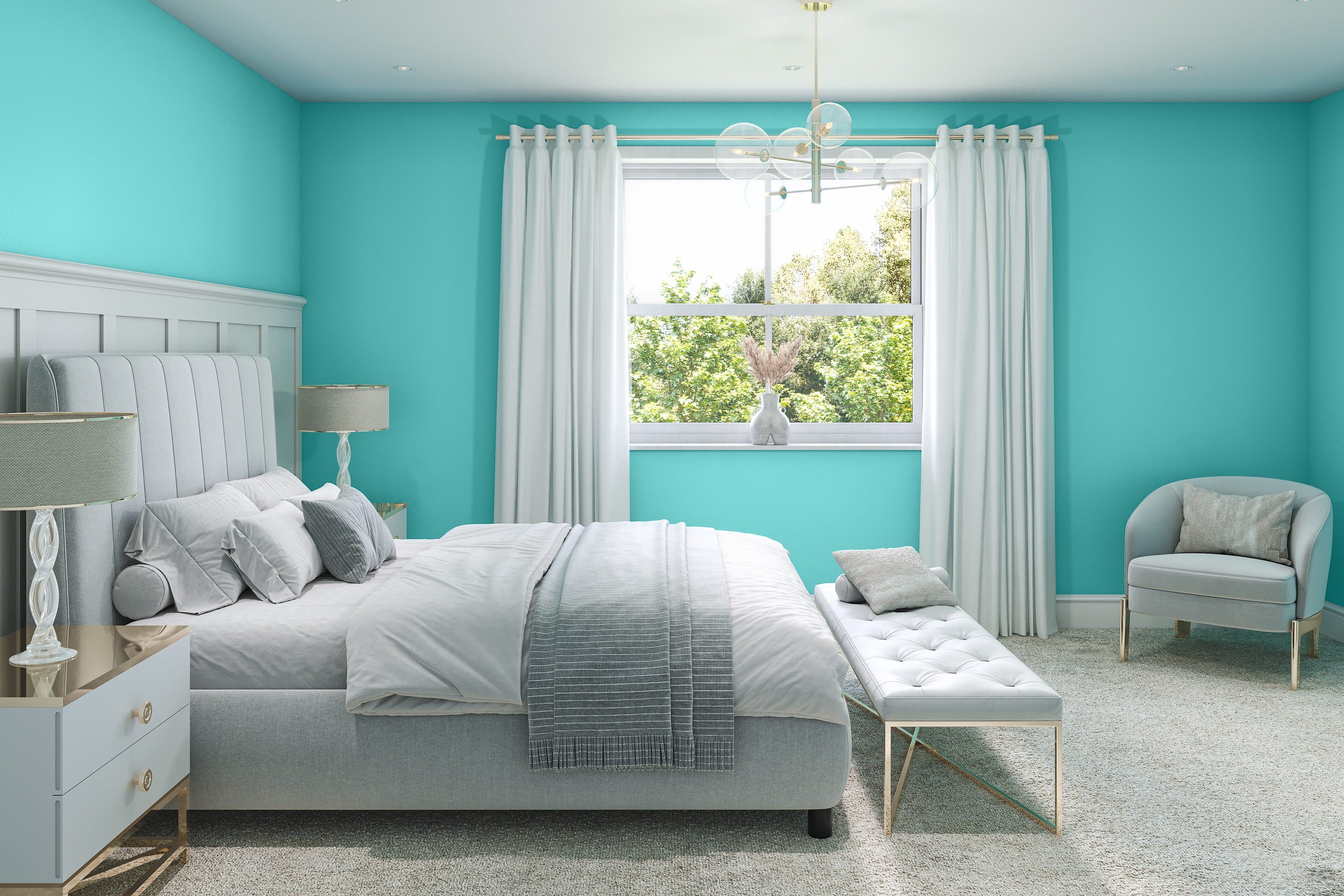 Hemway Peel and Stick Sample - Interior Paint - Peppermint Blue
