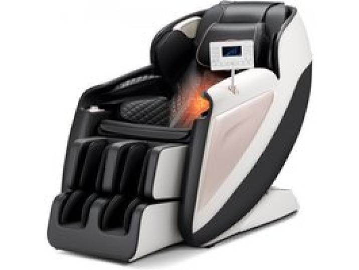 VEVOR Massagesessel Ganzkörpermassagesessel Zero Gravity mit SL-Schiene & 18 Auto-Modi, Relaxsessel mit Heizung & einziehbarem Pedal & 36 Airbags & Fußrolle & LCD-Bildschirm, Massagestuhl 3D-Massage