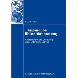 Transparenz der Risikoberichterstattung, Fachbücher von Bogna Filipiuk