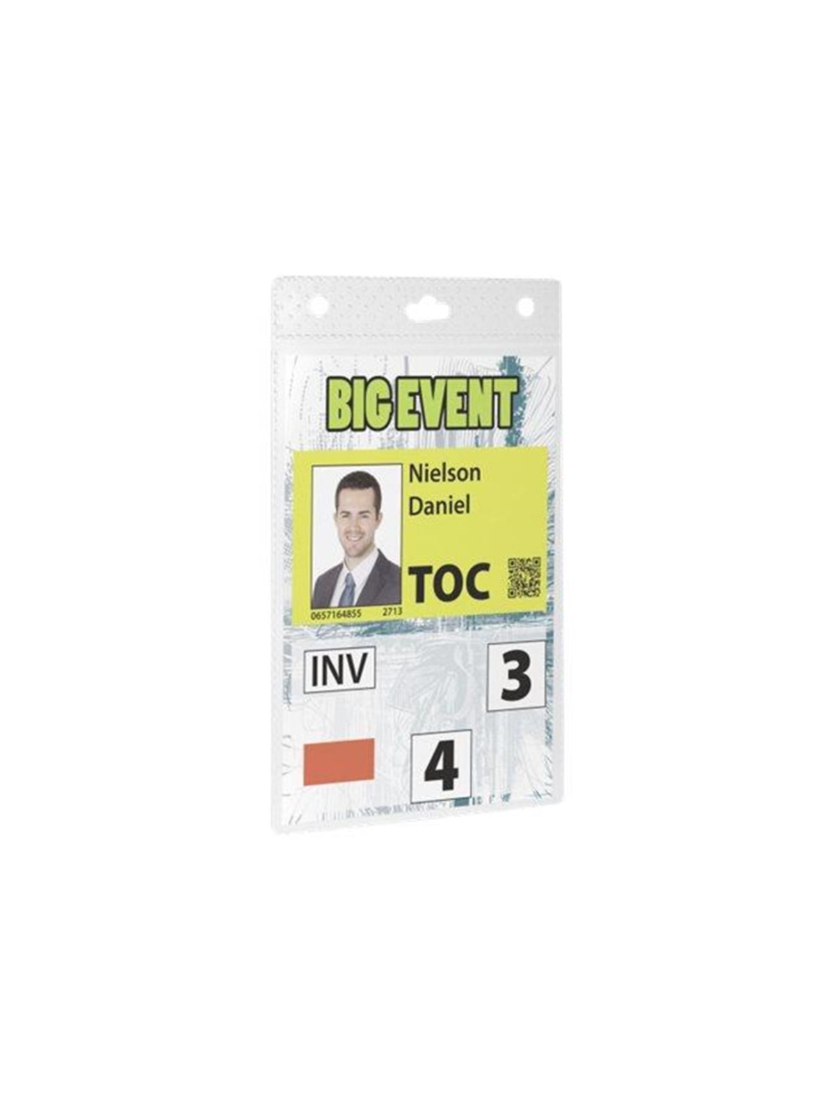 DURABLE name badge holder - for A6 - transparent (pack of 20)