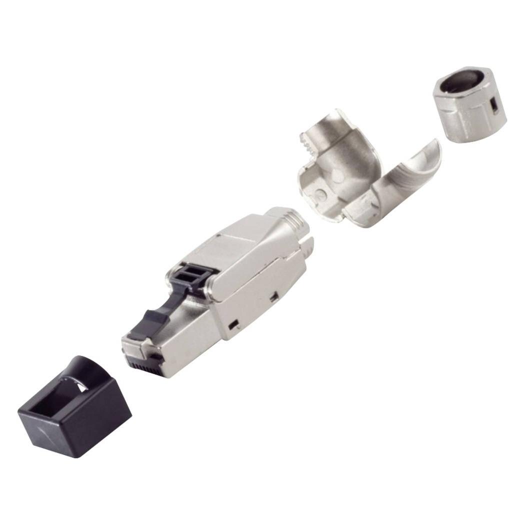 BKL Electronic RJ-45 Stecker, werkzeuglos, Winkel, STP, Cat. 8.1 (10121218)