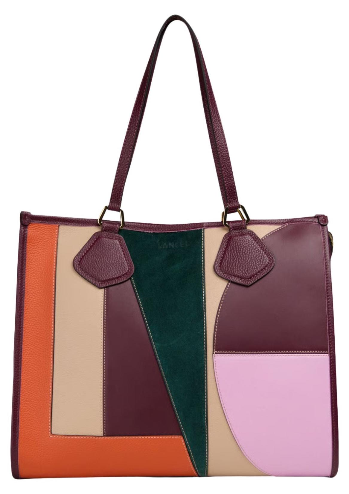 Lancel Jour Shopper L Mit Reißverschluss Leder Mehrfarbig