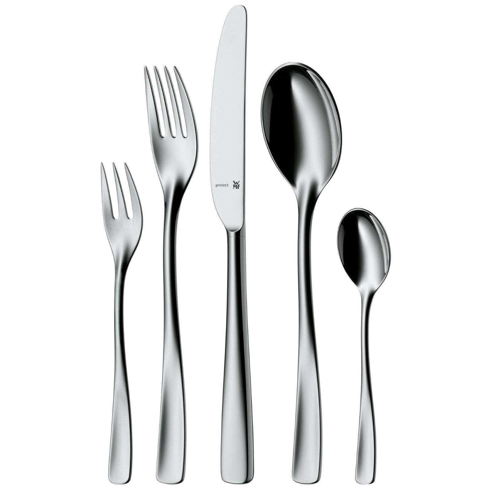WMF Ambiente Besteck-Set 66-teilig fÃ1/4r 12 Personen Cromargan protect Edelstahl
