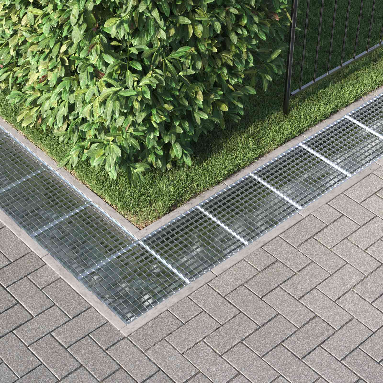vidaXL Grille Argenté 40 x 40 x 2 cm Acier galvanisé à chaud