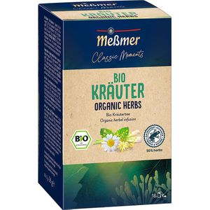 Meßmer Tee Classic Moments Kräuter, Bio, Kräutertee 36 g, 18 Beutel