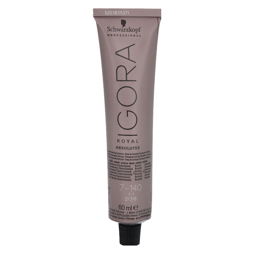 Schwarzkopf Professional Igora Royal Absolutes S 7-140 Mittelblond Cendré Beige Natur (7-140 Mittelblond Cendré Beige Natur) (Schwarzkopf Professional)