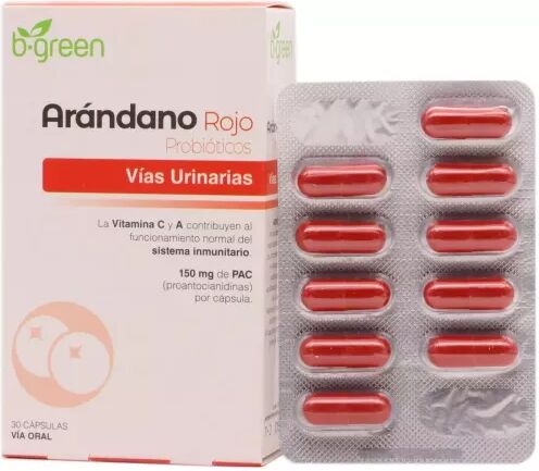 B.green Cranberry Probiotics 30 Capsules 300 gr