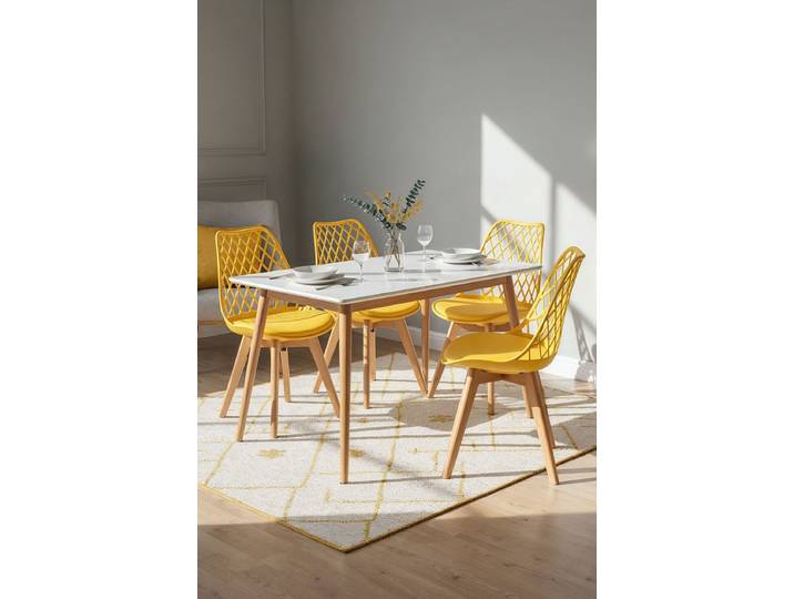 4er Set Mima Stühle - Gelb