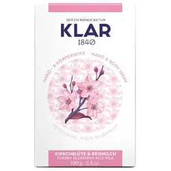 Klar Seifen Hand- und Körperseife Kirschblüte & Reismilch 100 g
