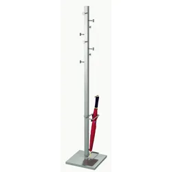 Kerkmann Kleiderständer Slim Line alusilber 31,0 x 175,0 cm 8 Haken