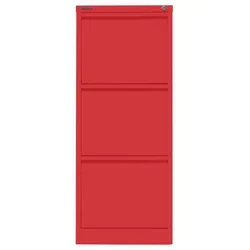 Hängeregistraturschrank | einbahnig | 3 HR-Schubladen - 670 kardinalrot