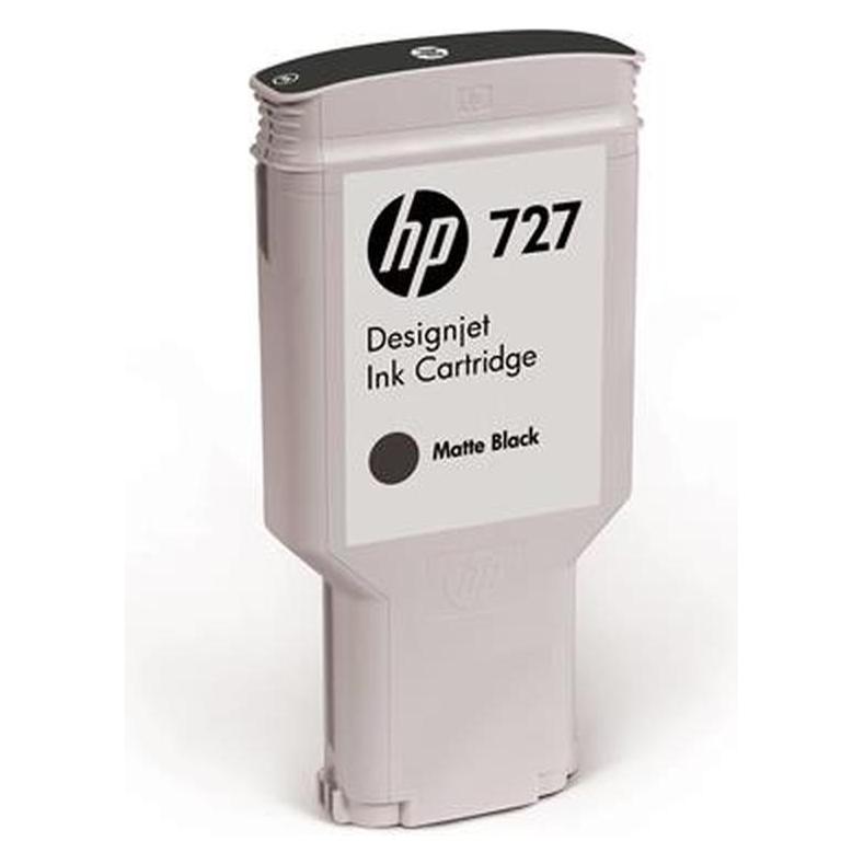 HP 727 (C1Q12A) Originalpatrone schwarz / DesignJet T1500 T1500 T250 / 300 ml (C1Q12A)