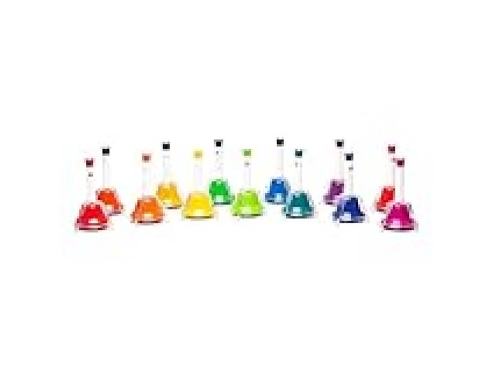 Fuzeau - Jeu Musical 13 Cloches Colorées - À Secouer ou Frapper - 1 Note 1 Couleur - Apprentissage des Mélodies - Instrument Pédagogique Ludique Dès 3 Ans - Boîte de Rangement Incluse - Ref.70610
