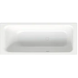 BetteSelect Badewanne Rechteck, Edelweiß, 1700 x 700 mm, 420/30 mm Höhe, seitlicher Überlauf, glasierter Titan-Stahl