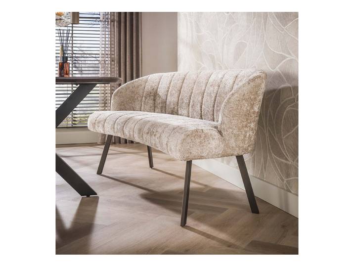 Sitheim® Sitzbank Esszimmerbank Oval sand-braun