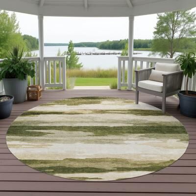 Addison Rugs Machine Washable Indoor/ Outdoor Ombre Brewer Chantille Rug