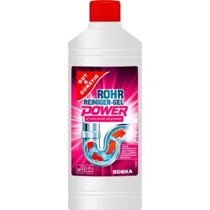 Gut&Günstig Rohrreiniger Power Gel, für Küche und Bad, Wirkzeit 30 min, Flasche 1 Liter
