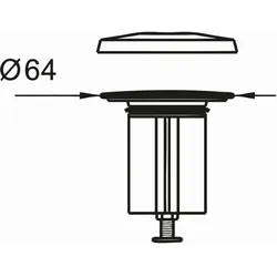 LAUFEN Ablaufventil Push-Open H3709890041041