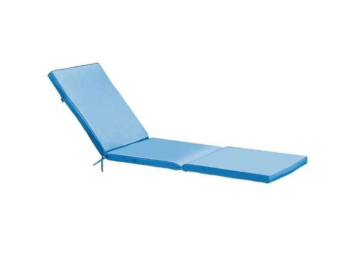 Coussin de bain de soleil en polyester bleu Picchu - Oviala