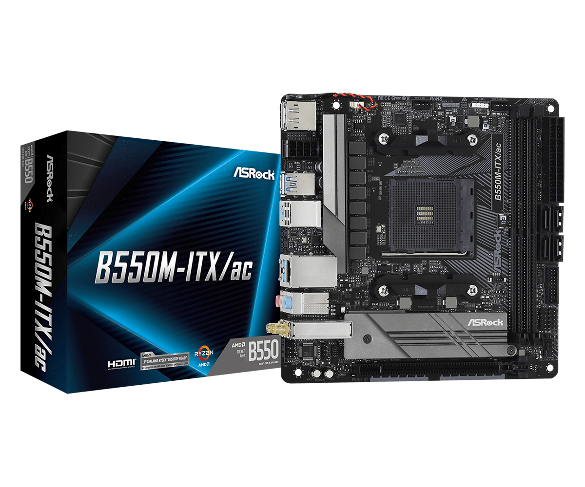 ASRock B550M-ITX/ac Mini-ITX Mainboard - Sockel AM4