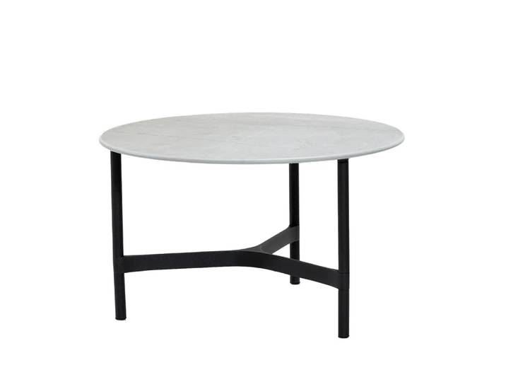 Cane-line Twist Couchtisch medium Ø70 cm Fossil Grey-Lava Grey