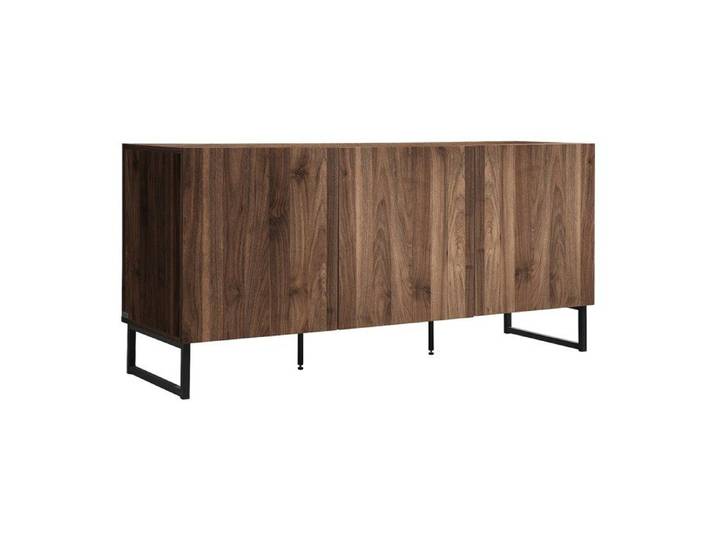 Buffet avec 3 portes - Naturel foncé - CEVANIA