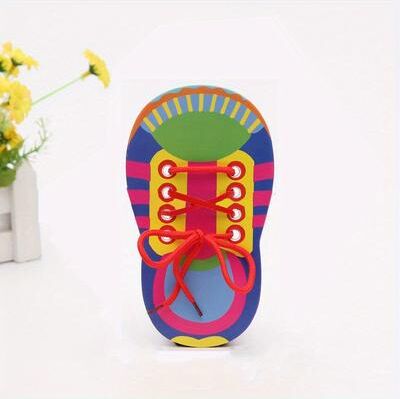 Tiny Tots Teens Trends Learn To Tie Shoelaces Toy For Kids, Fine Motor Skills Toy For Boys And Girls, Early Educational Toys green