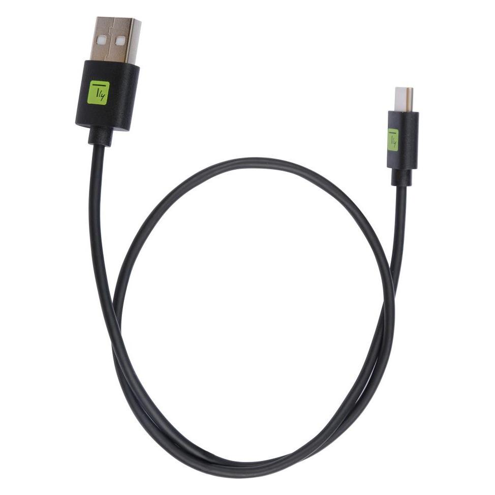 Techly USB3.1 Kabel Stecker Typ-A - Stecker USB Typ-C Schwarz 0.5m (0.50 m, USB 3.2 Gen 1) (ICOC-MUSB31-CMAM05T)